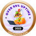 Over 99% Uptime 2022