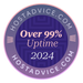 Over 99% Uptime 2024