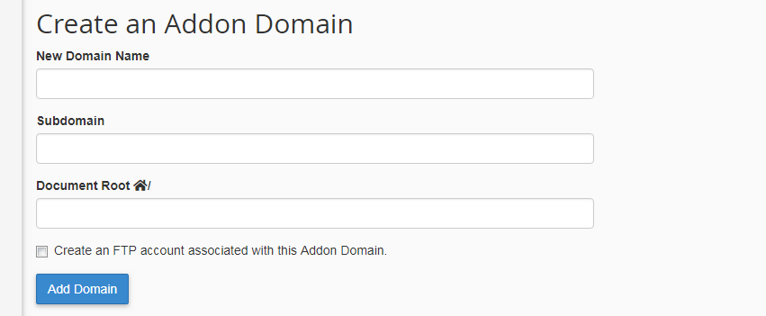 How to Add, Remove and Redirect an Addon Domain Using cPanel