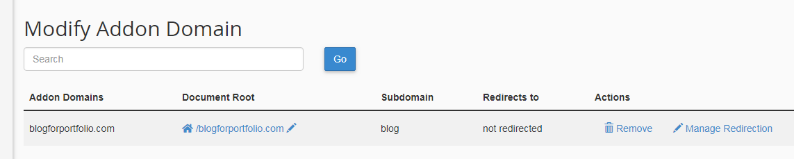 How to Add, Remove and Redirect an Addon Domain Using cPanel
