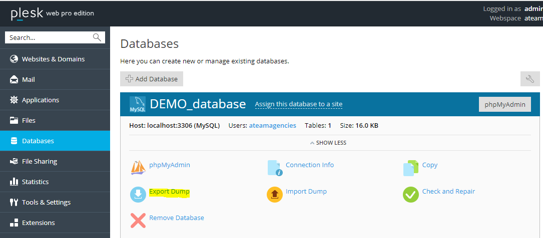 How to Manage Databases With Plesk Panel