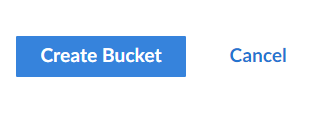 Screenshot of Create Bucket button