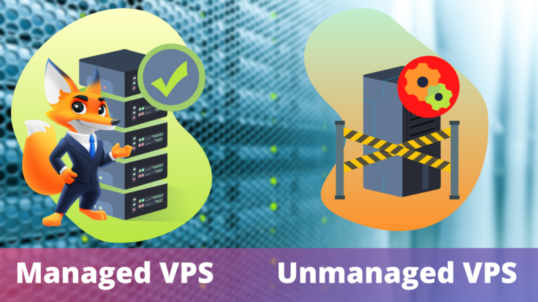 Managed VPS and Unmanaged VPS illustration