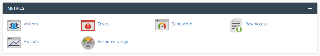 screenshot of cPanel