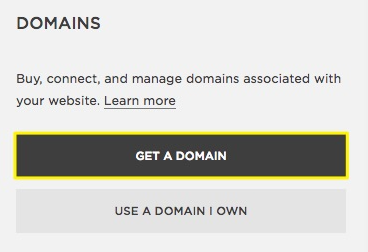 Screenshot of domain registration