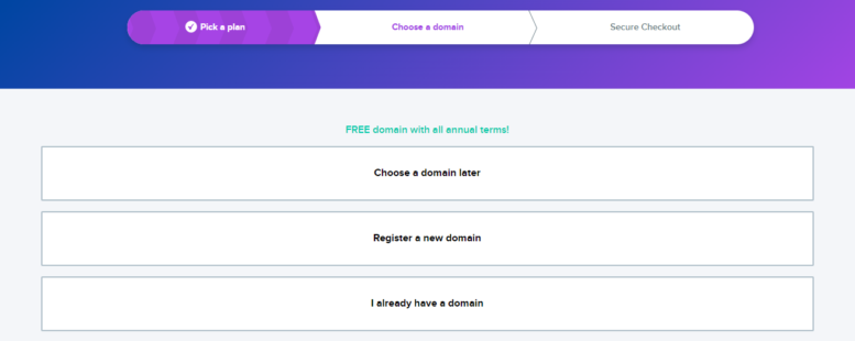 This depicts the menu where you have to choose your domain settings.