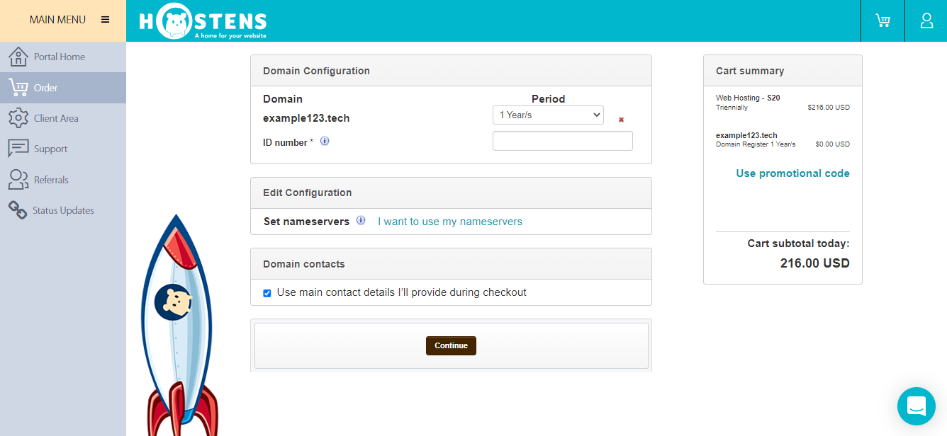 This depicts where you need to type in the promotional code you want to use.