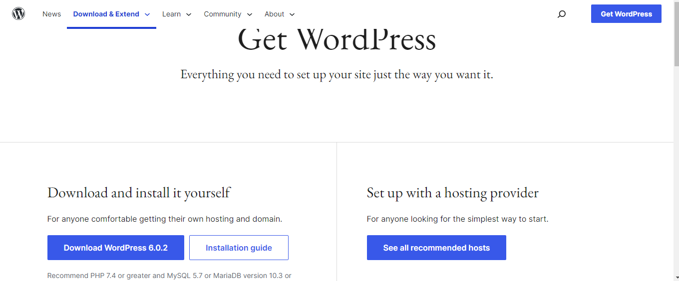 Final: How to install WordPress- choose one of four methods