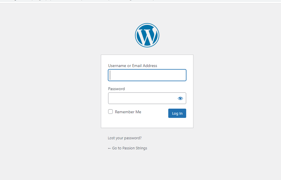 Final: How to login into your WordPress admin