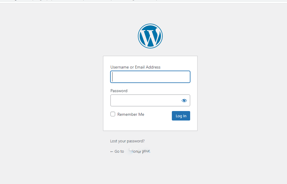 Final: How to login into your WordPress admin