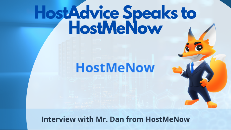 HostAdvice Speaks to HostMeNow interview cover image