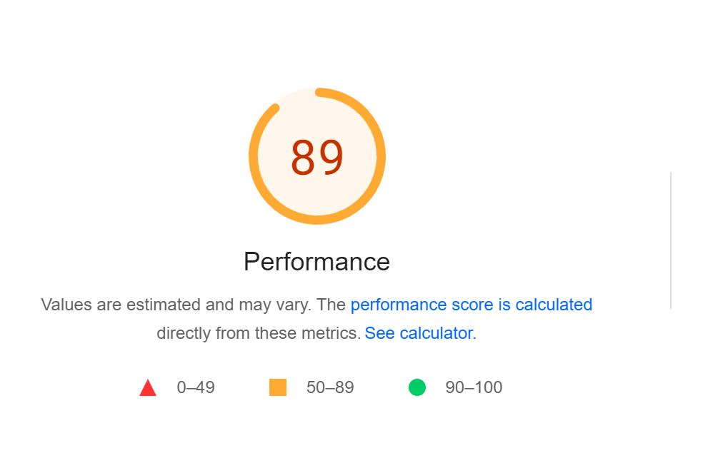 SiteGround pagespeed insights