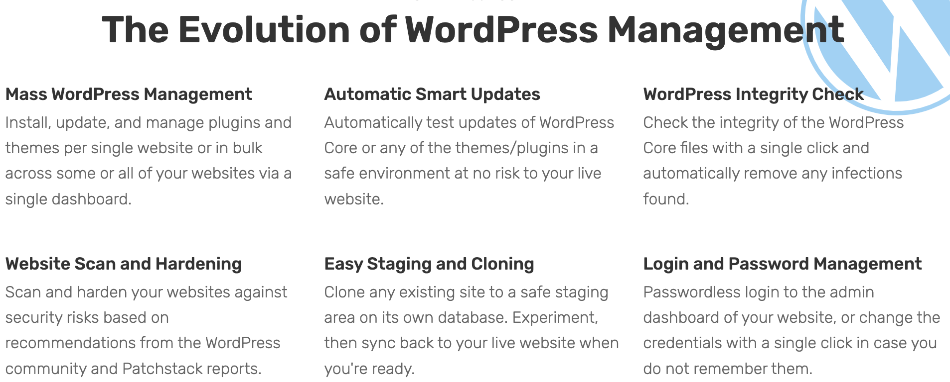 Fastcomet features