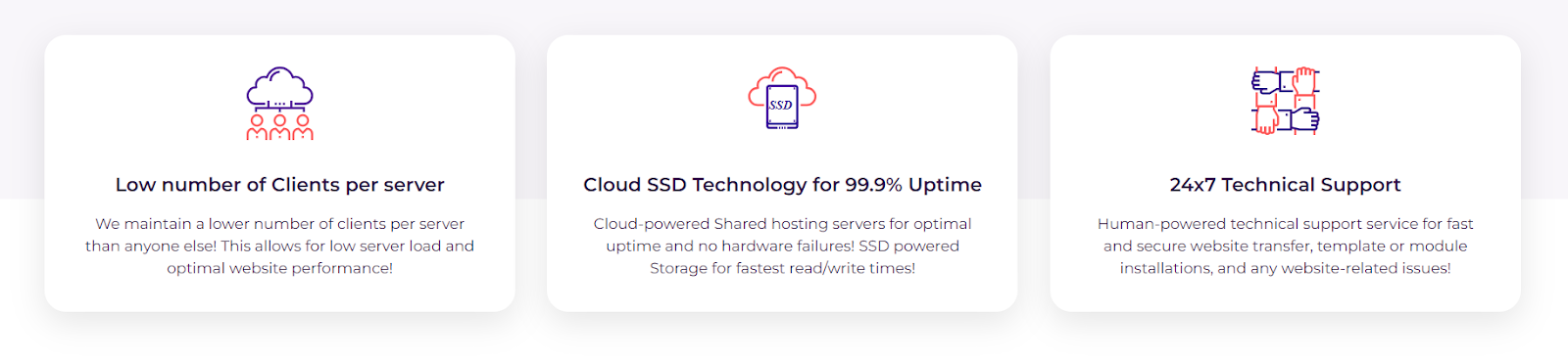 HostArmada uses cloud SSD technology to provide a 99.9% uptime across all services and provides users with 24/7 customer support.