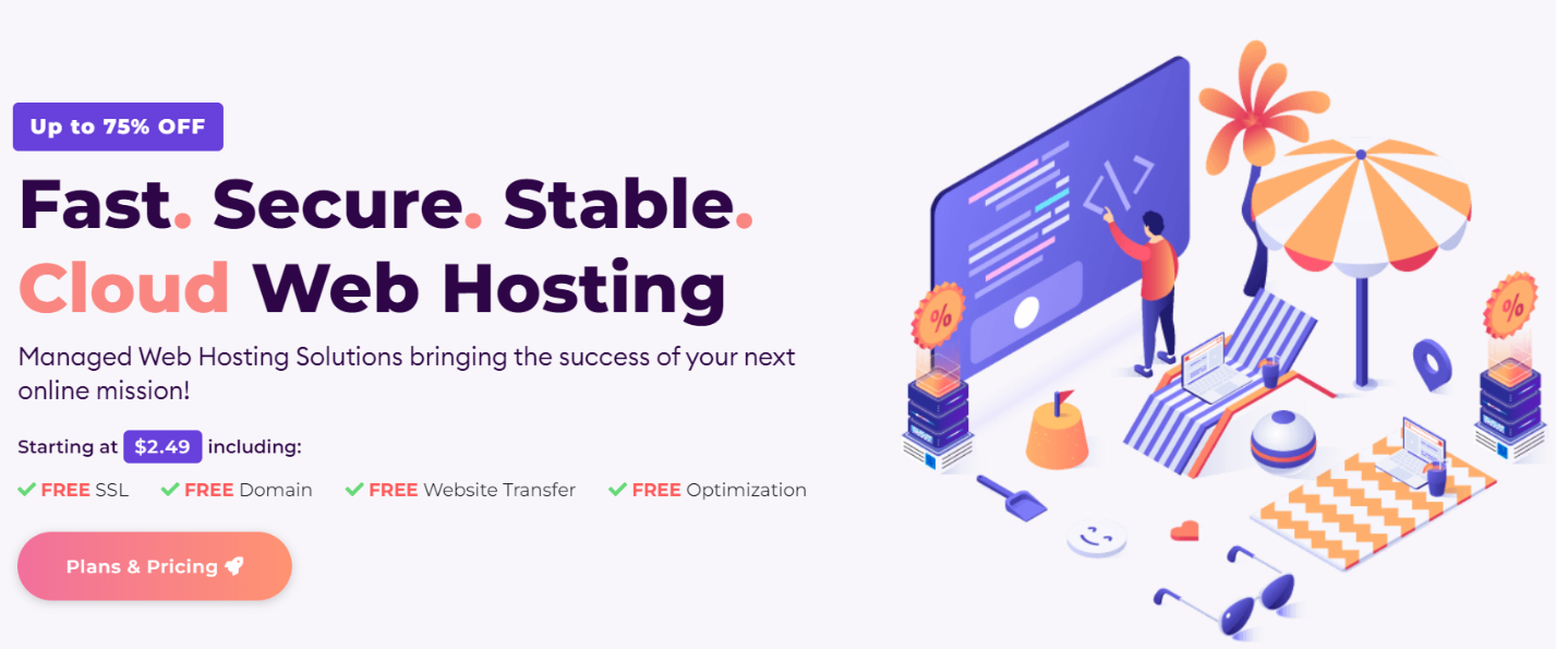 HostArmada offers fast, secure, and stable cloud web hosting.