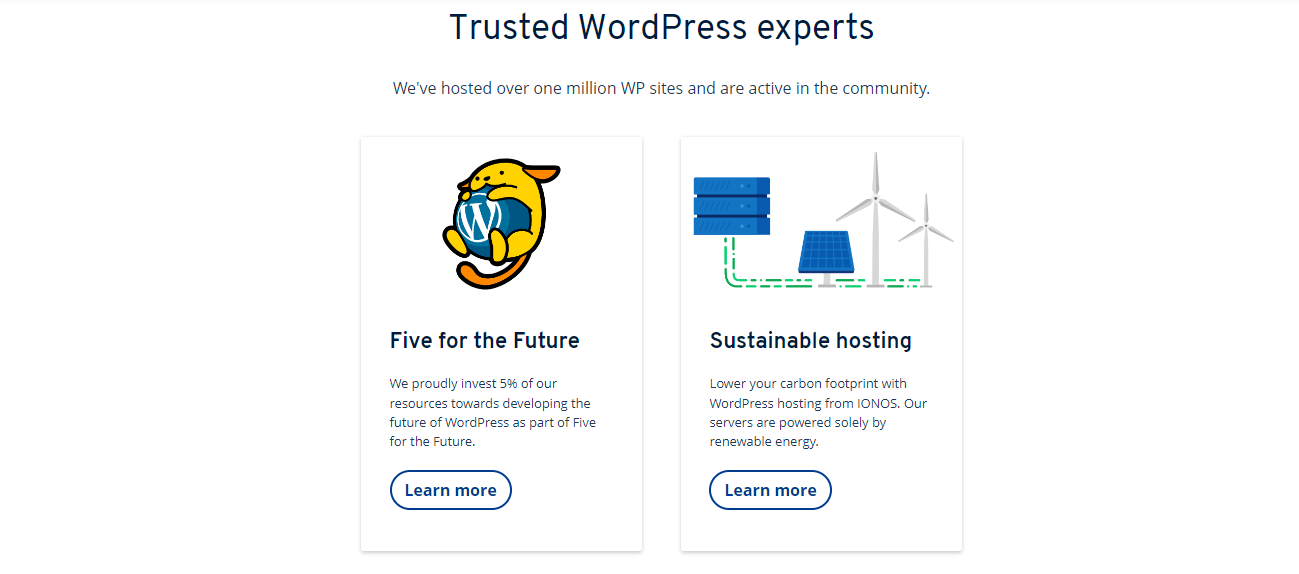 A photo of the idea behind IONOSâ€™ WordPress hosting.