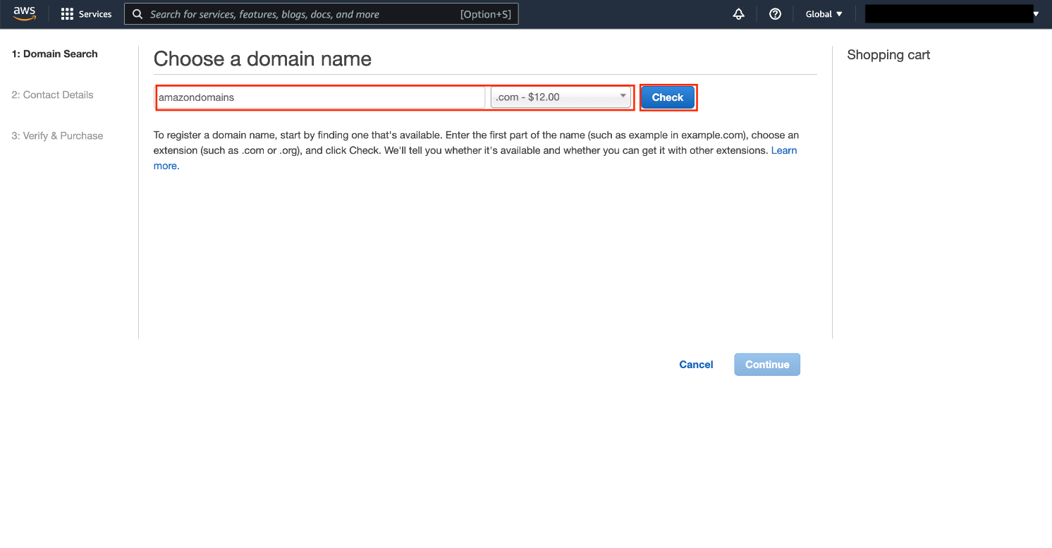 Final: AWS Domain Name