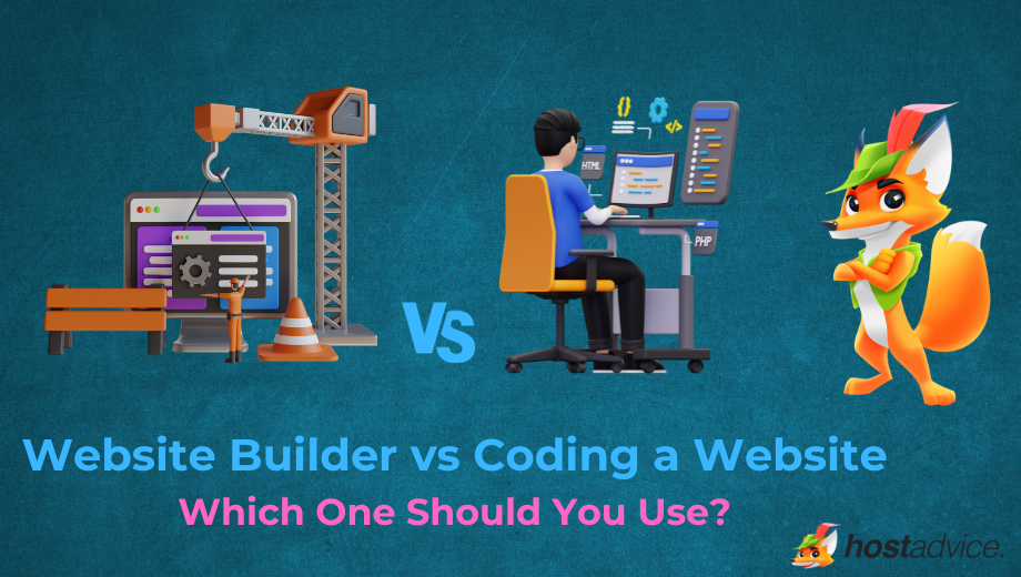 Website Builder vs Coding a Website blog image