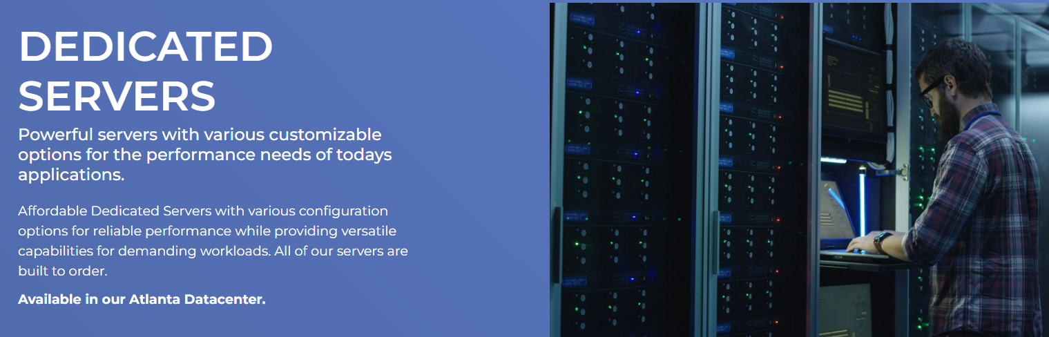 KnownHostâ€™s dedicated servers are available in its Atlanta data center.