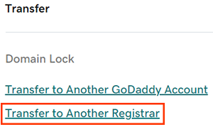 Final: How to transfer a domain name