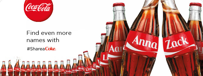 #ShareaCoke Campaign by Coca Cola