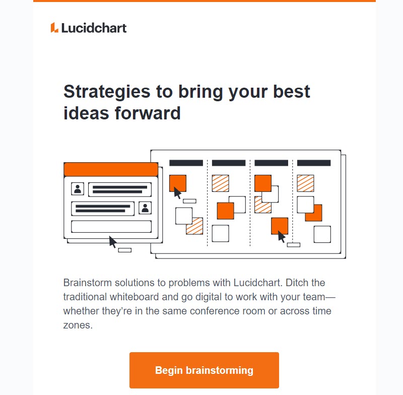 CTA Optimization Example by LucidChart