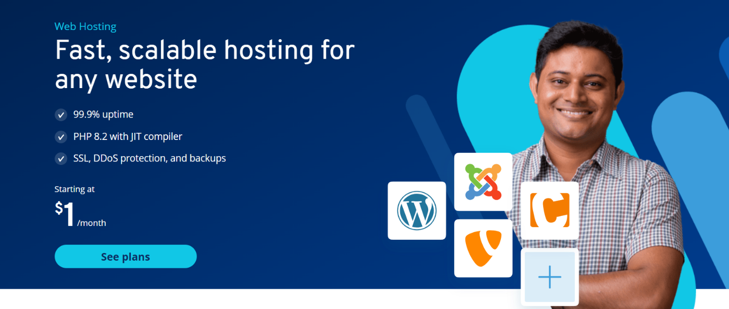 IONOS provides affordable, fast, and scalable hosting for websites of all types.