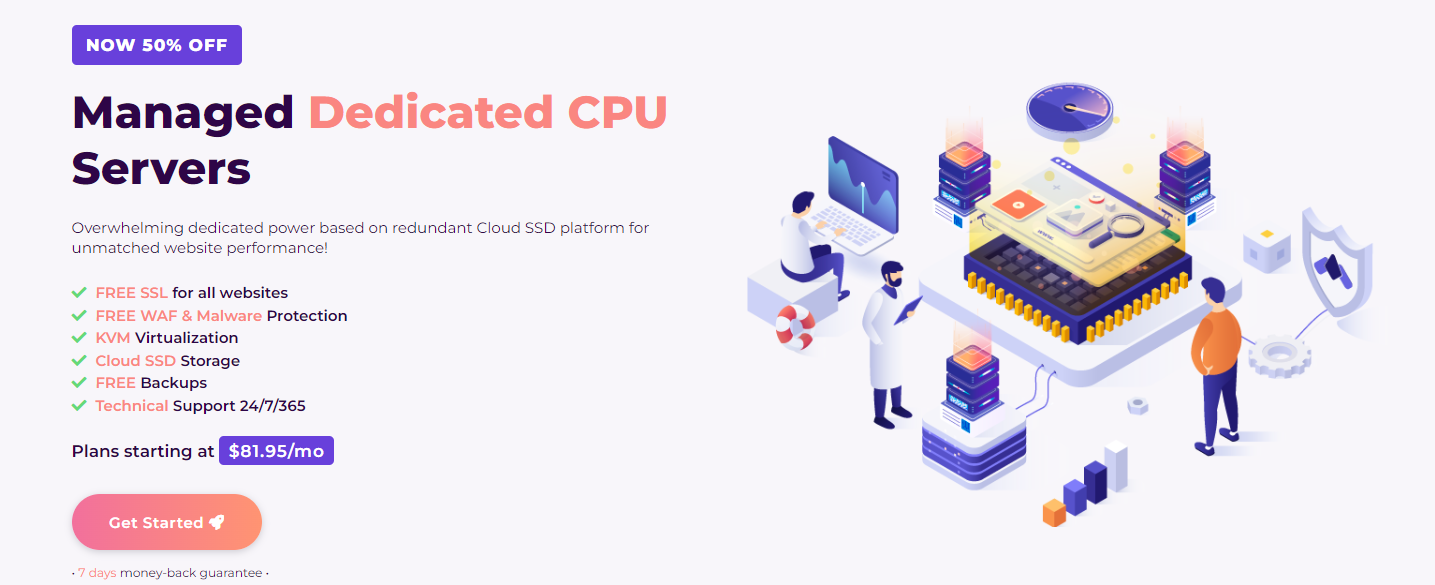 HostArmada offers managed dedicated CPU servers.