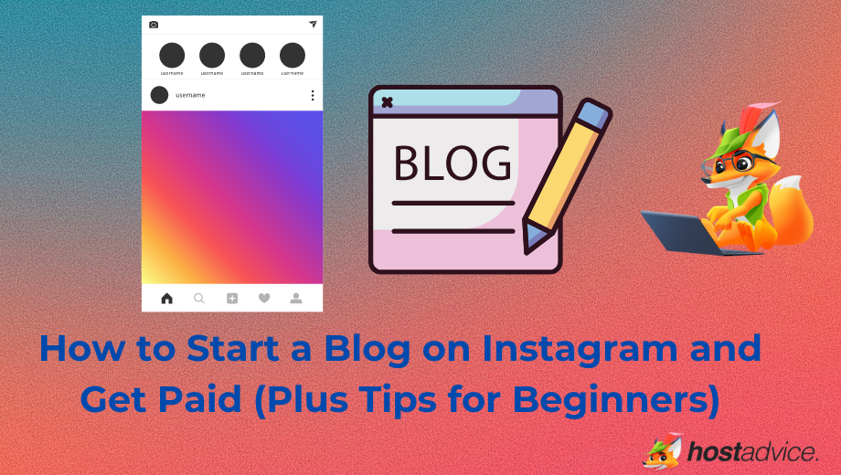 How to Start a Blog on Instagram and Get Paid blog image