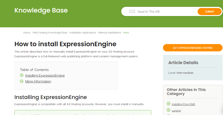 ExpressionEngine Hosting