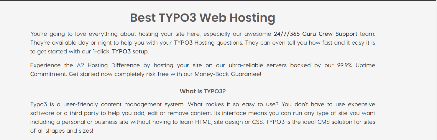 Typo3 Hosting