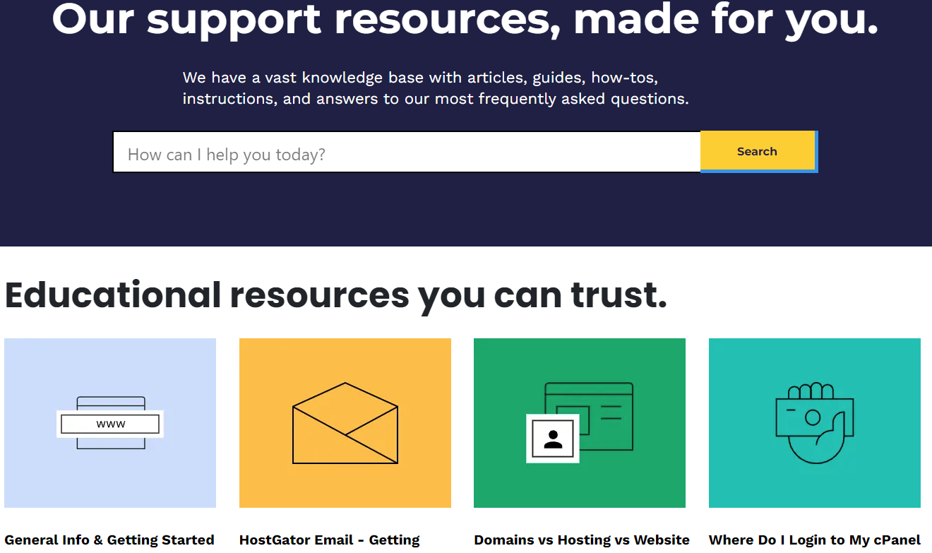 Hostgator support resources