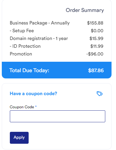 coupon code box add a tmdhosting coupon code screenshot