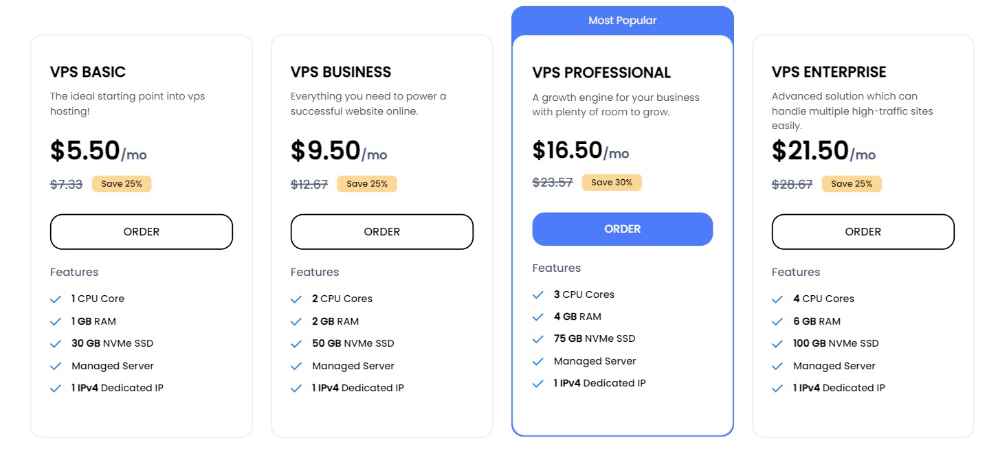 plan order ultahost