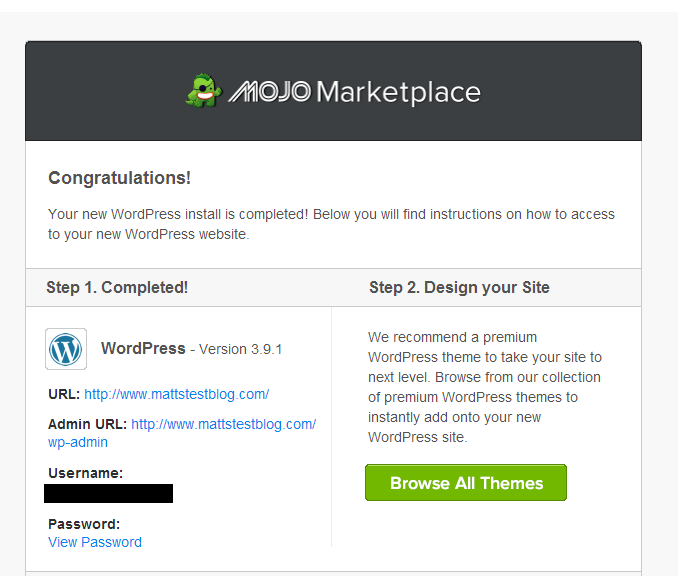 install wordpress 4 email